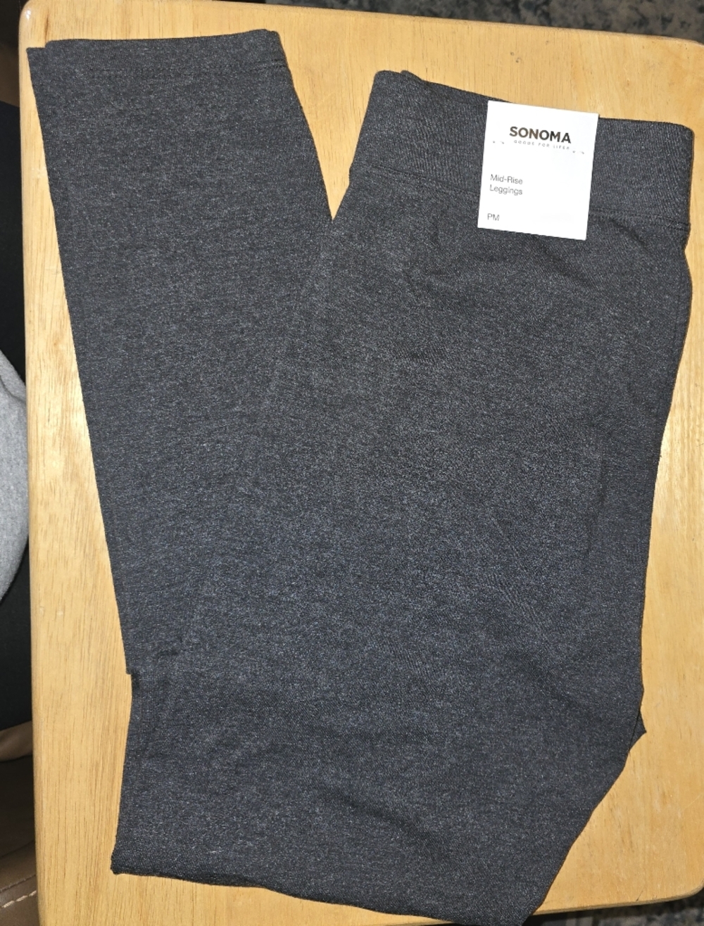 NWT Sonoma Leggings - Mid-Rise - Petite Medium - Heather Gray